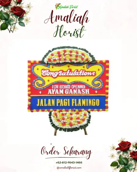 Sewa Papan Bunga Siantan
